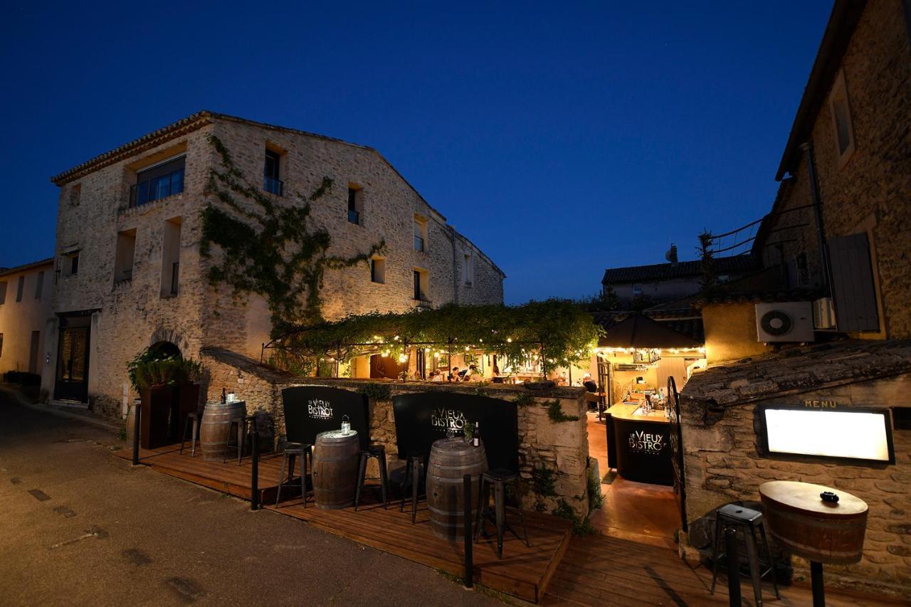 Les Chambres Du Vieux Bistrot Cabrieres-d'Avignon Exterior foto